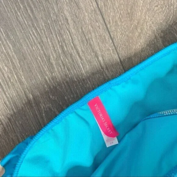 Y2k Victorias Secret Bikini Bottoms Cheeky Swimwear Bathing suit Stripe Low rise - Picture 4 of 7